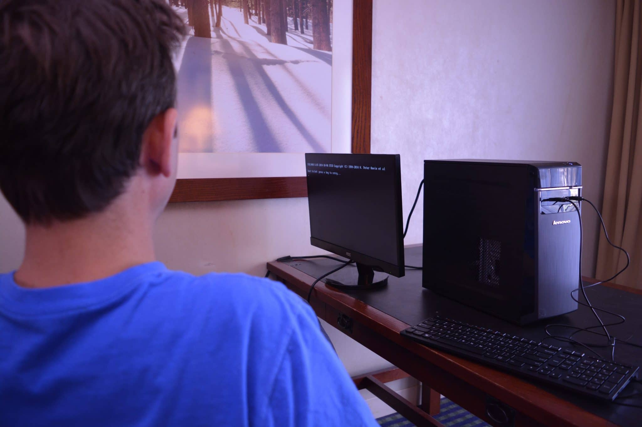 an air-gapped Compute Node being set up