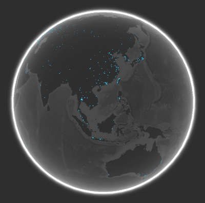 Zchain network map (Asia)